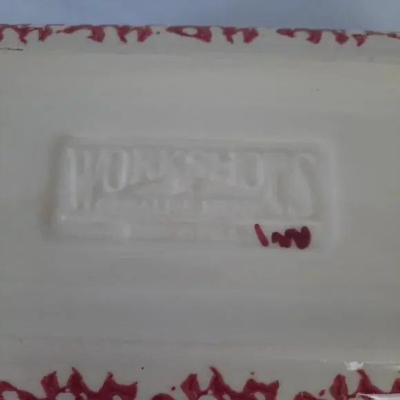 Gerald E Henn Woodshops Spongeware Bread Loaf Pan Pottery - Picture 6 of 7